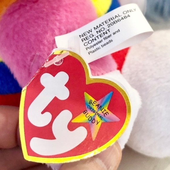 Hello Kitty, Rainbow, Cupcake, 2011, Ty, Beanie Buddy Plush, Very Nice Condition - Picture 9 of 13